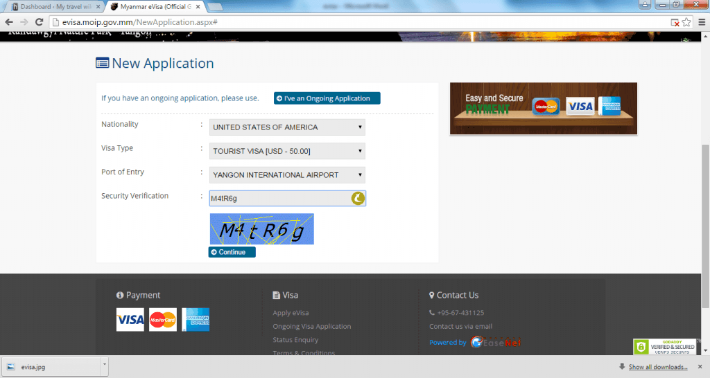 evisa for Myanmar