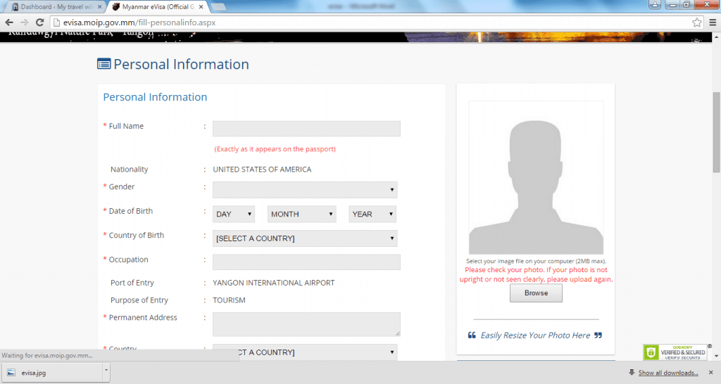 evisa for Myanmar