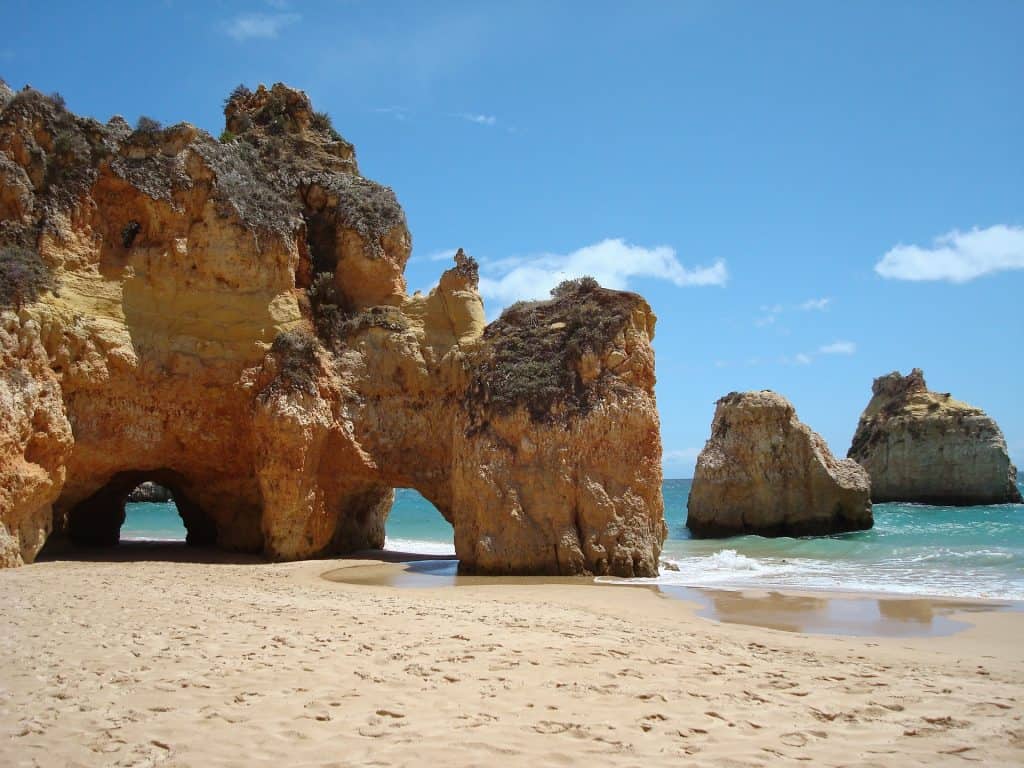 beaches of lagos portugal and Carvoeiro town