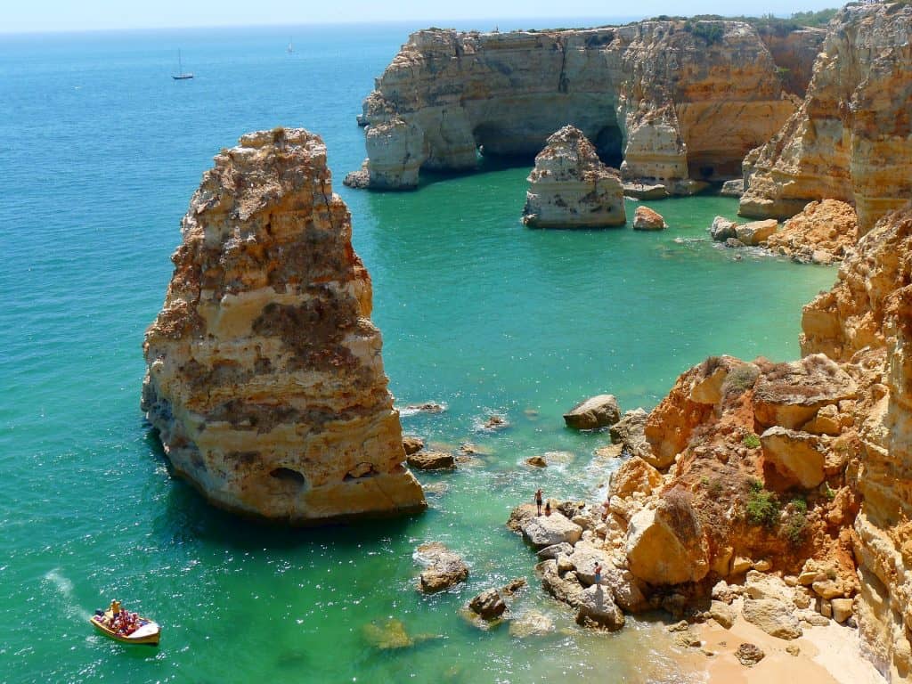 beaches of lagos portugal near carveiro portugal