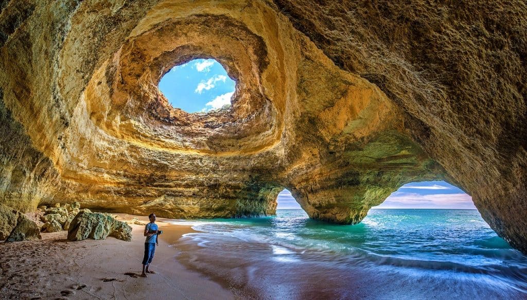 Benagil Cave or Benagl cuevas de benagil portugal