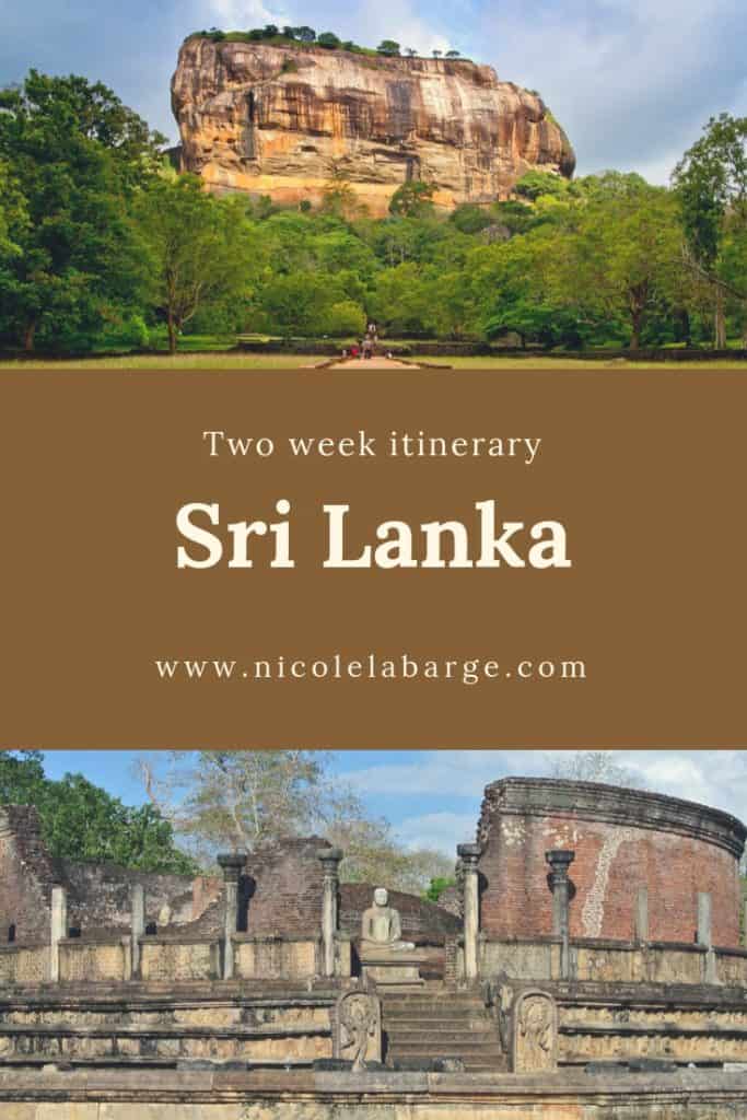 Two week itinerary Sri Lanka