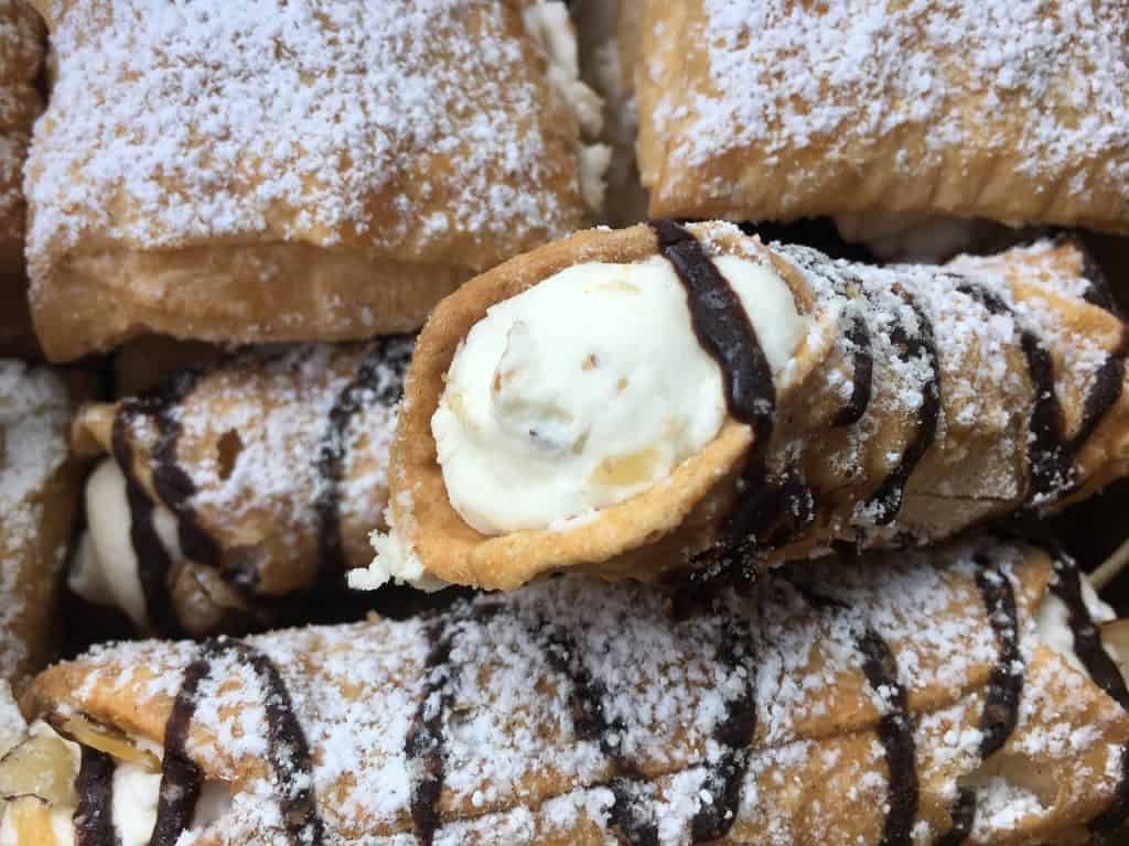 Cannolis in Milan Italy