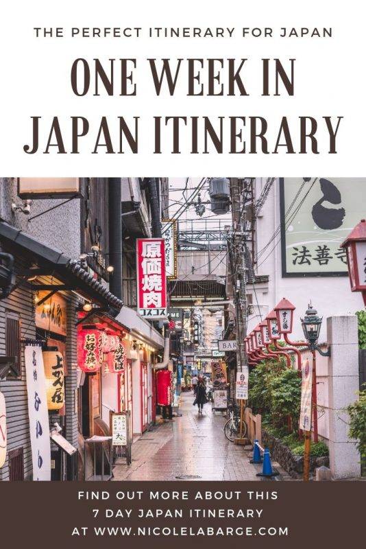 7 day Japan Itinerary