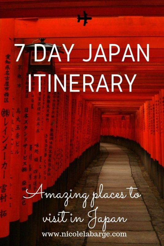 7 day Japan Itinerary