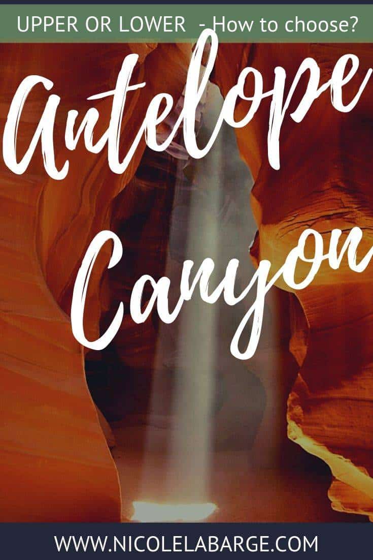 upper vs lower antelope canyon