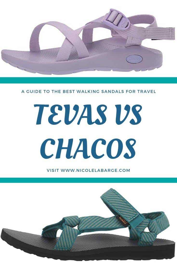 chacos or tevas