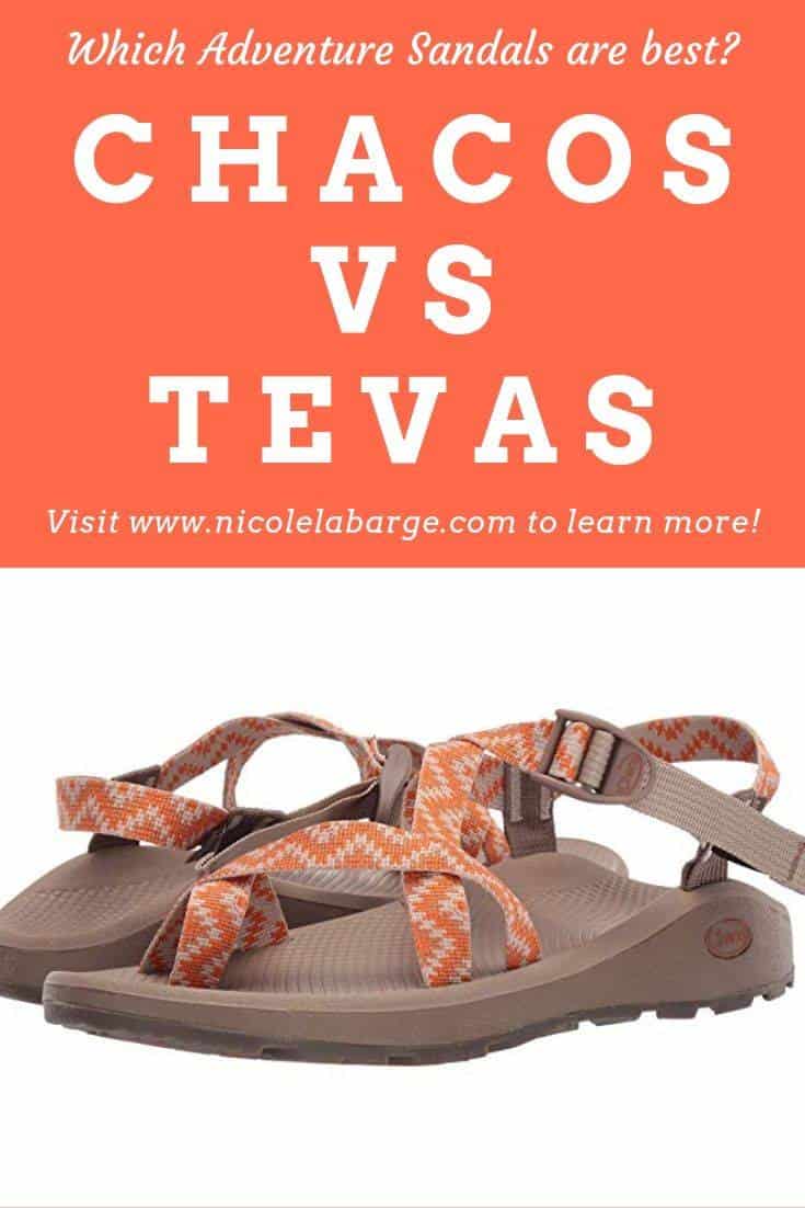 chacos or tevas